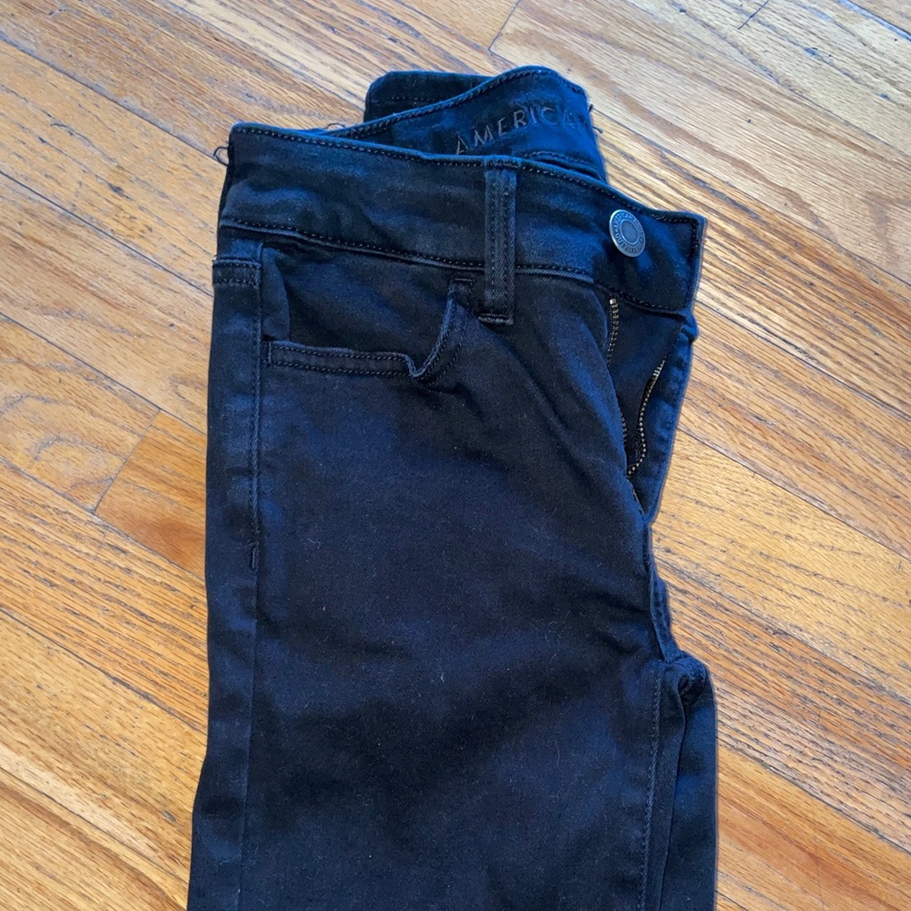 Black American eagle skinny jeans